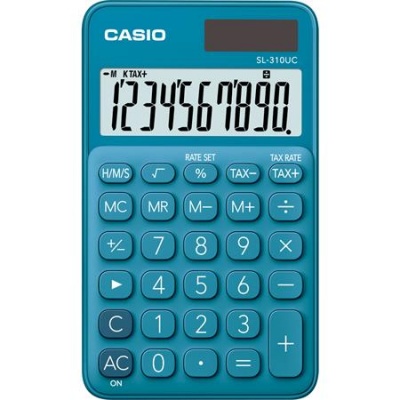 Zsebszámológép, 10 számjegy, CASIO "SL 310" kék