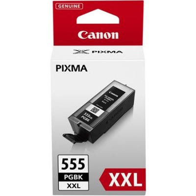 PGI-555XXL Tintapatron CANON, Pixma iX6850 és MX925 nyomtatókhoz, CANON, fekete, 37 ml, 1k