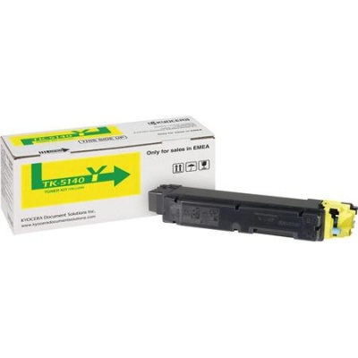 TK5140Y Lézertoner P6130cdn, M6030cdn, M6530cdn nyomtatókhoz, KYOCERA, sárga, 5k