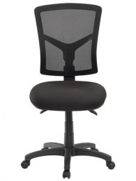 Irodai szék, fekete szövetborítás, feszített hálós háttámla, fekete lábkereszt, MAYAH "Matrix", fekete